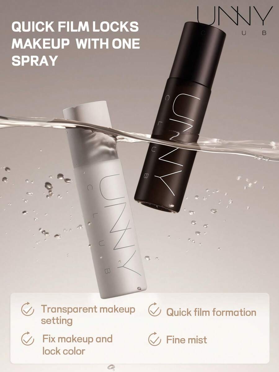 100ml Long-Lasting Setting Spray, Suitable For Oily Skin, Matte & Dewy Finish, Non-Greasy, Makeup Setting Spray, Oil-Free Formula, Non-Drying, Waterproof & Sweat-Resistant