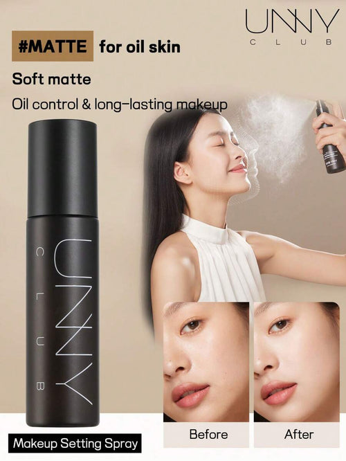 100ml Long-Lasting Setting Spray, Suitable For Oily Skin, Matte & Dewy Finish, Non-Greasy, Makeup Setting Spray, Oil-Free Formula, Non-Drying, Waterproof & Sweat-Resistant